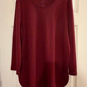 Woolx Blair Tunic 100% Merino Wool Size 1x NWOT